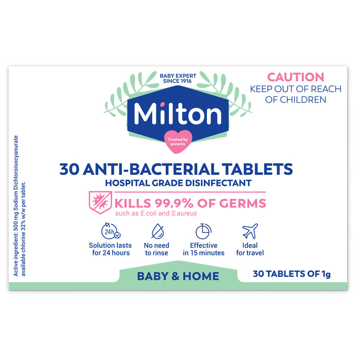 Milton Antibacterial Tablets 30 Pack.