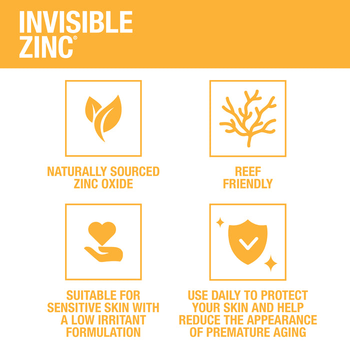 Invisible Zinc Sheer Defence Moisturiser SPF50 50g