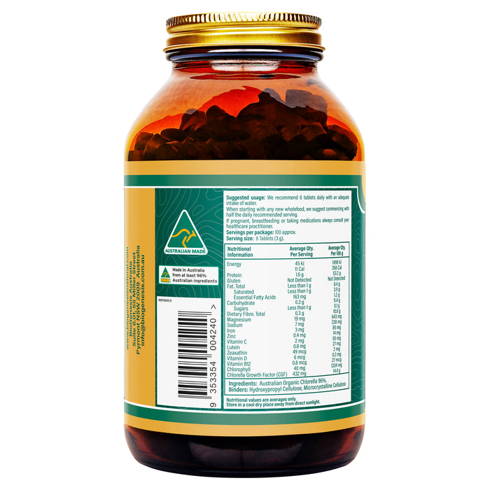 BioGenesis Australian Organic Chlorella 600 Tablets