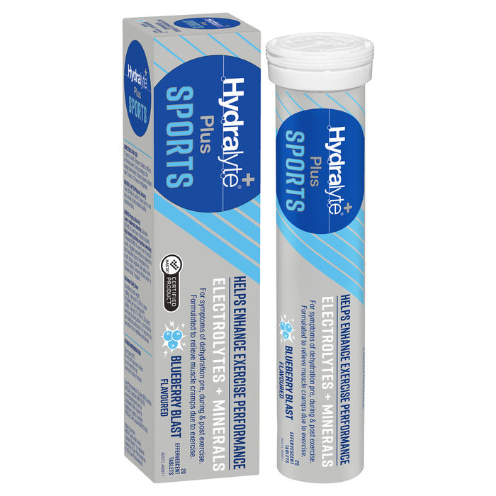 Hydralyte Plus Sport Blueberry Blast 20 Effervescent Tablets