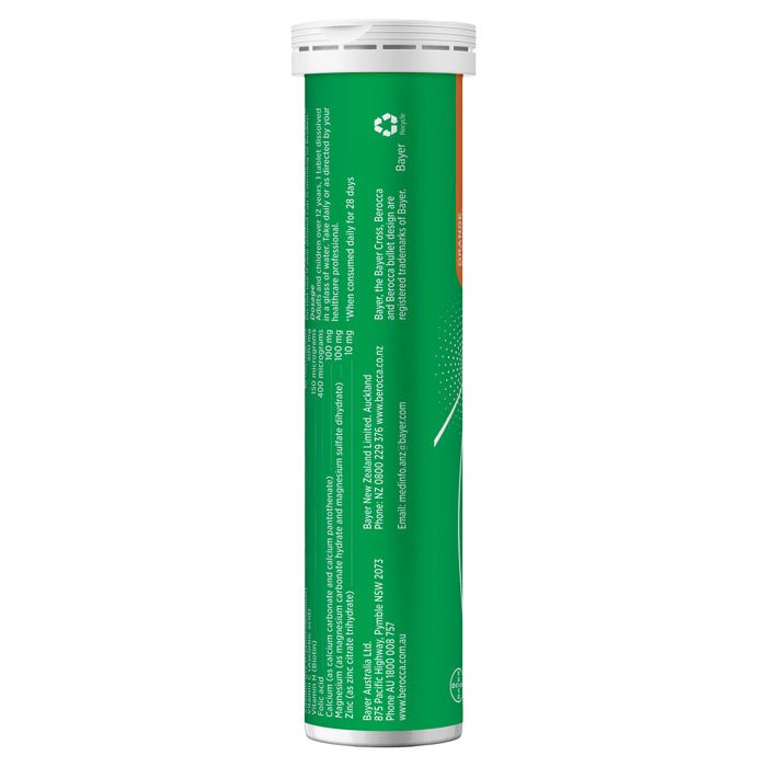 Berocca Energy Original Orange Effervescent Tablets 15