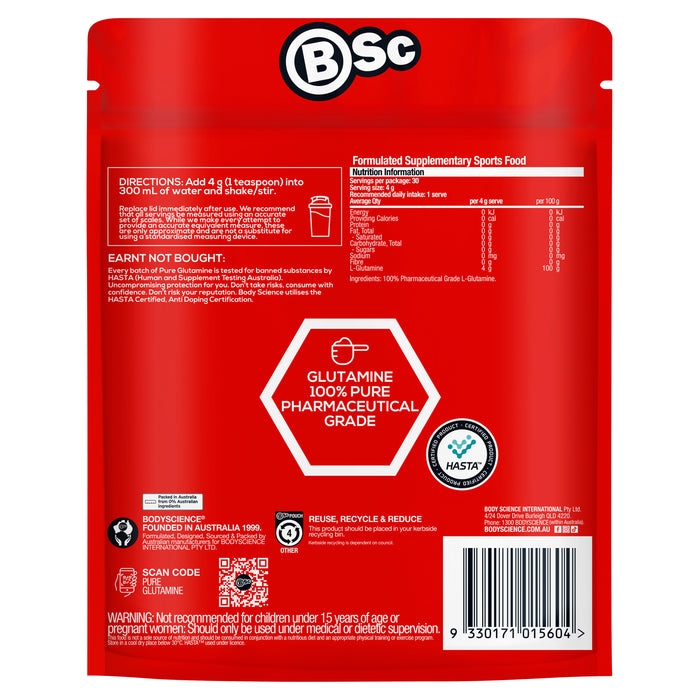 BSC Pure Glutamine Natural Flavour 120g