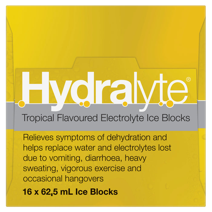 Hydralyte Rehydration Ice Blocks Tropical 16