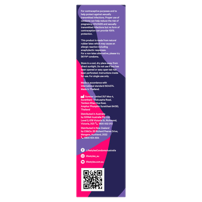 Ansell Lifestyles Condoms Senation Max 8 Pack