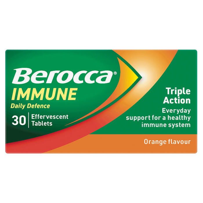 Berocca Immune Daily Defence Orange 30 Effervescent Tablets