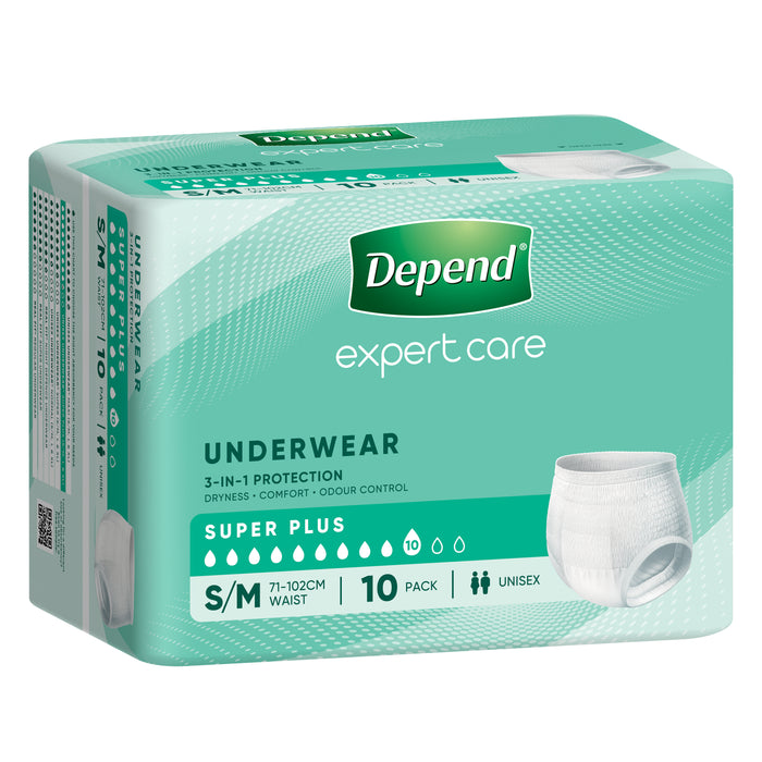 Depend Adult Underwear Super Plus Small-Medium 10 Pack
