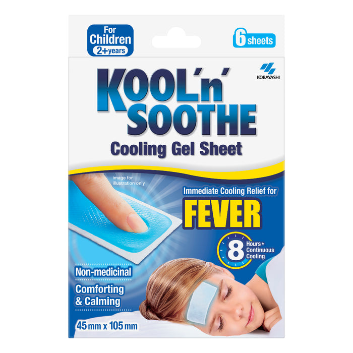 Kool n Soothe Kids Fever Relief - 6 Sheets.