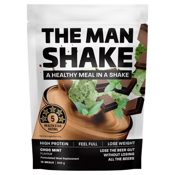The Man Shake Chocolate Mint 840g.