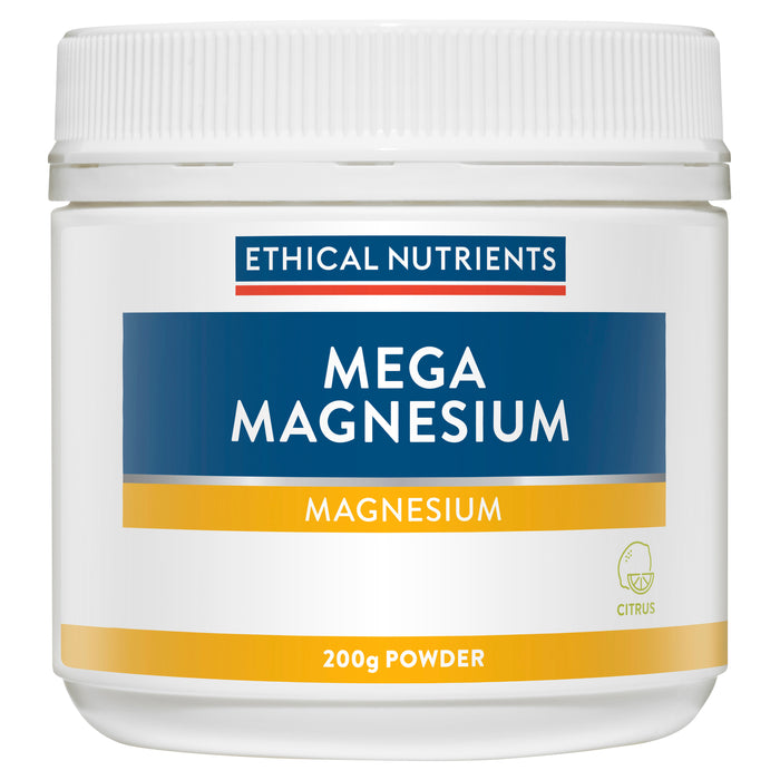 Ethical Nutrients Mega Magnesium Powder Citrus 200g