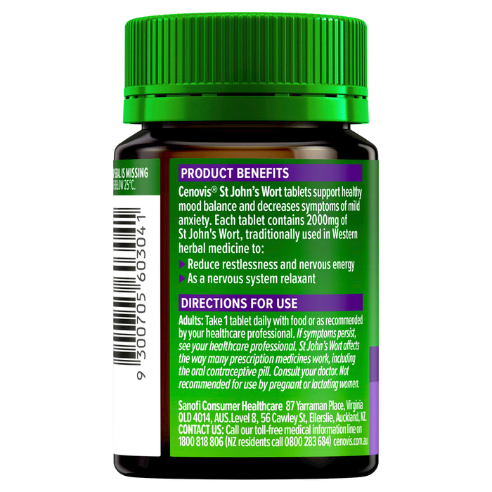 Cenovis St John’s Wort 2000 60 Tablets
