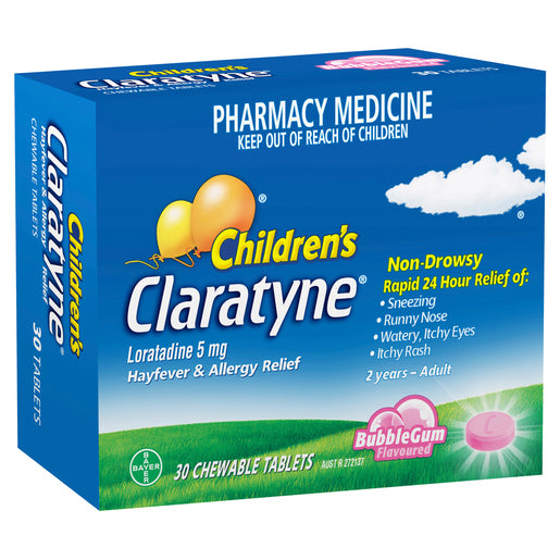 Claratyne Children's Bubblegum Chewable Tablet 30