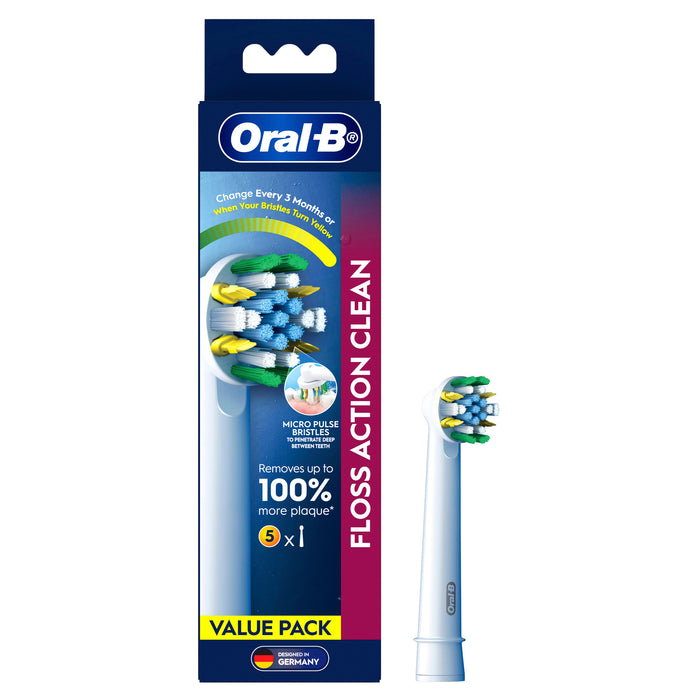 Oral B Power Toothbrush Floss Action Refills 5 Pack