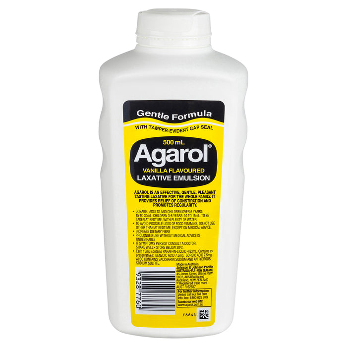 Agarol Vanilla Laxative 500mL