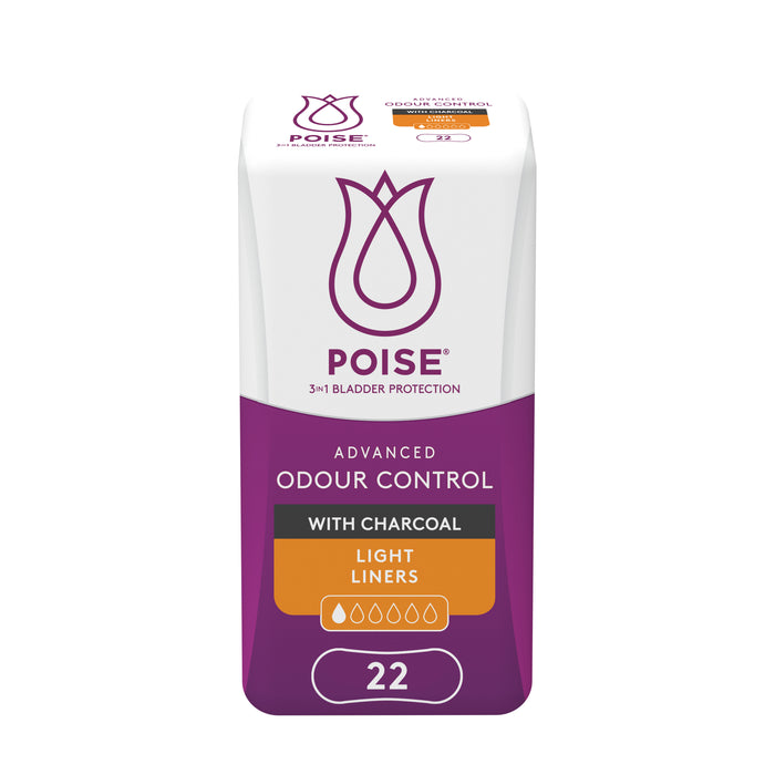 Poise Charcoal Light Liner 22