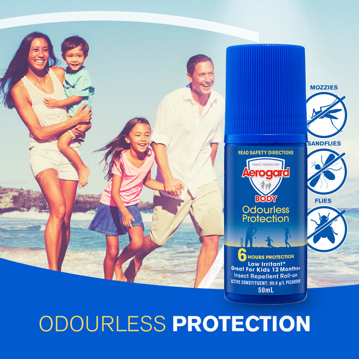 Aerogard 4 Hour Odourless Roll On 50ml