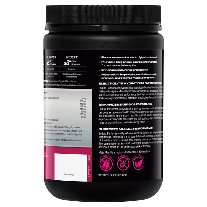 Endura Rehyhdration Performance Fuel Raspberry 800g