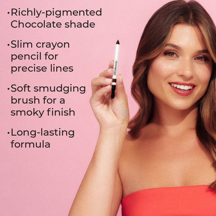 MCo Beauty Dual-Ended Pro Eyeliner Chocolate