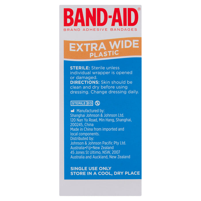 Band-Aid Adhesive Strips Extra Wide 40.