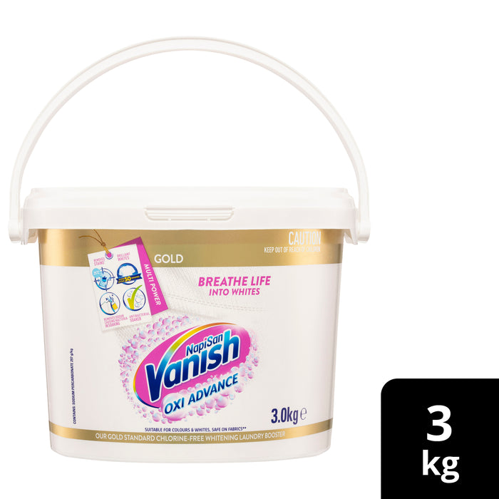 Vanish Napisan Oxi Action Gold Multi-power Laundry Booster Powder 3KG