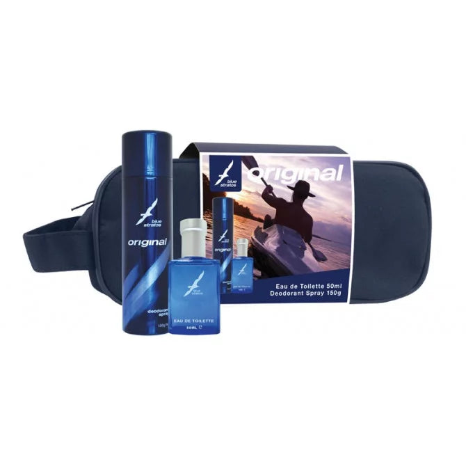 Blue Stratos EDT 50ml+DeoSpray 150g+Bag