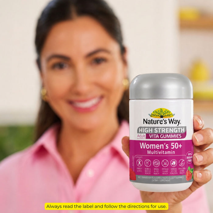 Nature's Way Womens 50+ Multi Vitamin 60 Adult Vita Gummies