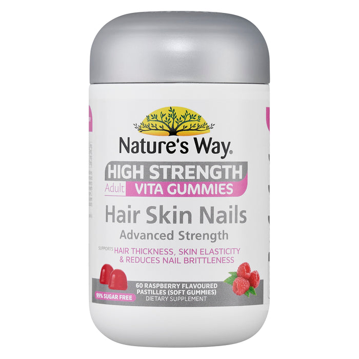 Nature's Way High Strength Adult Hair Skin Nail 60 Gummies