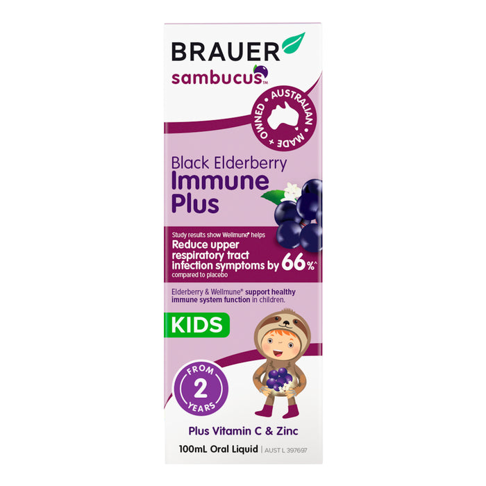 Brauer Kids Black Elderberry Immune Plus 100ml