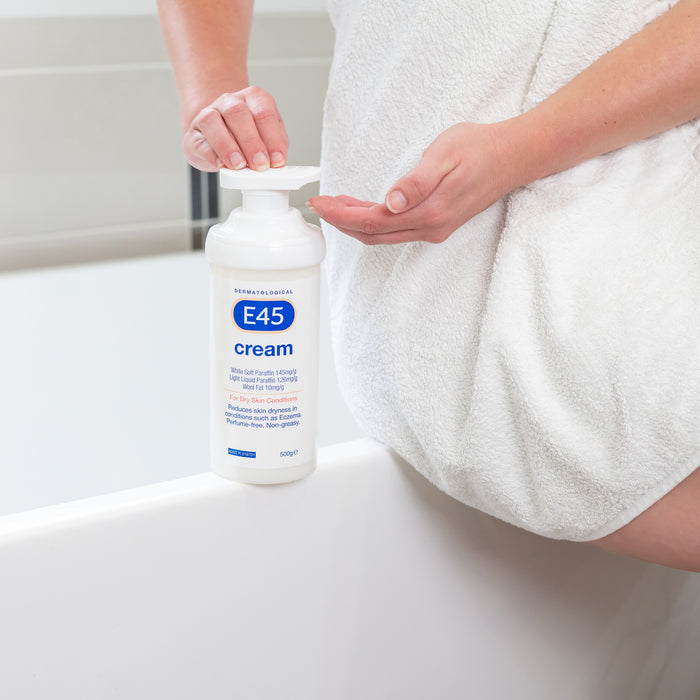 E45 Cream Pump 500g.