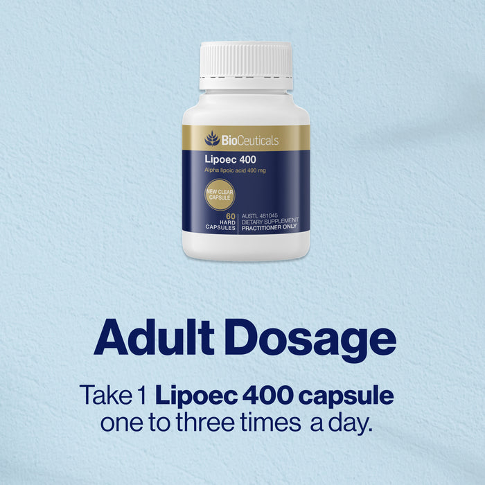 Bioceuticals Lipoec 400 60 Capsules