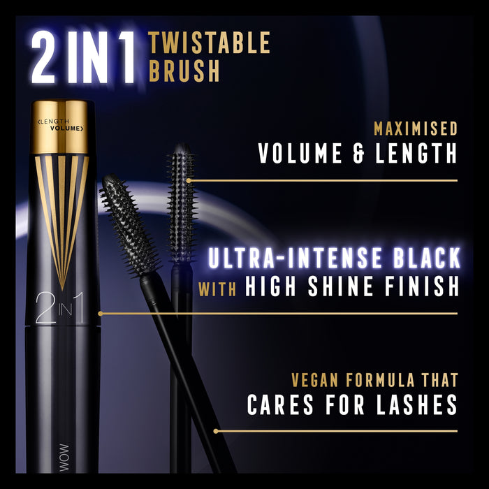 Max Factor Masterpiece Mascara 2in1 Lash WOW Super Black