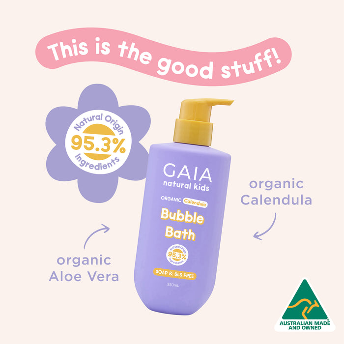 Gaia Natural Kids Organic Calendula Bubble Bath 350ml