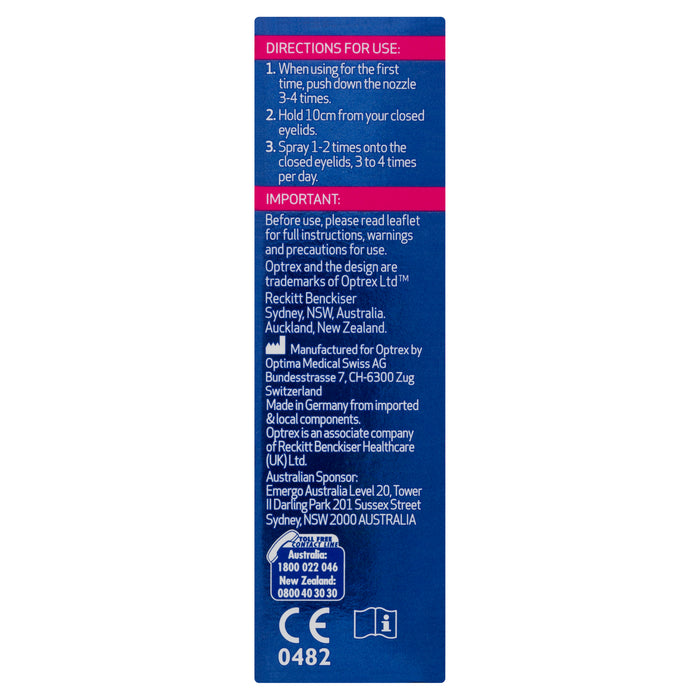 Optrex Actimist Advance For Dry Eyes 10ml.