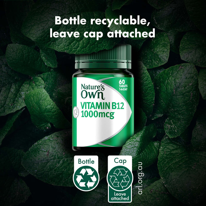 Nature's Own Vitamin B12 1000mcg 60 Tablets.