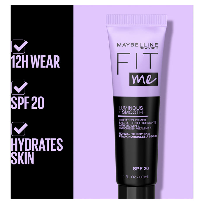 MAY FIT ME PRIMER LUMI + SMOOTH SPF20 30ML UNCARDED.