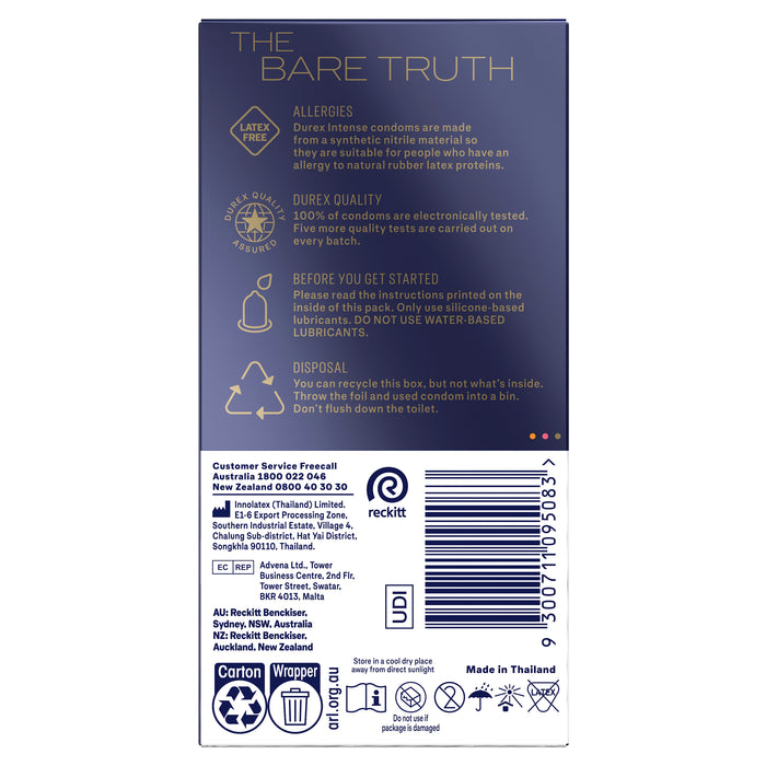 Durex Intense Condom Regular 10Pack