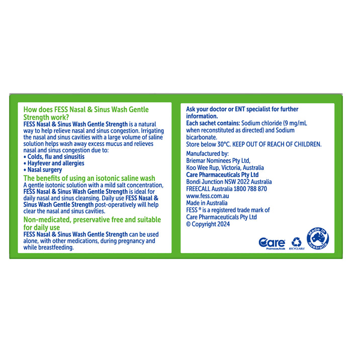 Fess Nasal & Sinus Wash Gentle Refill 50