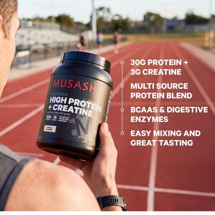 Musashi High Protein + Creatine Vanilla 900g