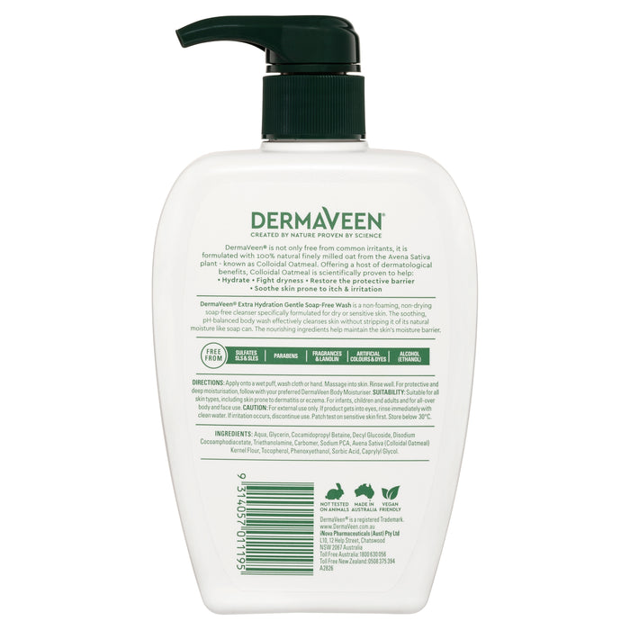 Dermaveen Extra Gentle Wash Soap Free 500ml.
