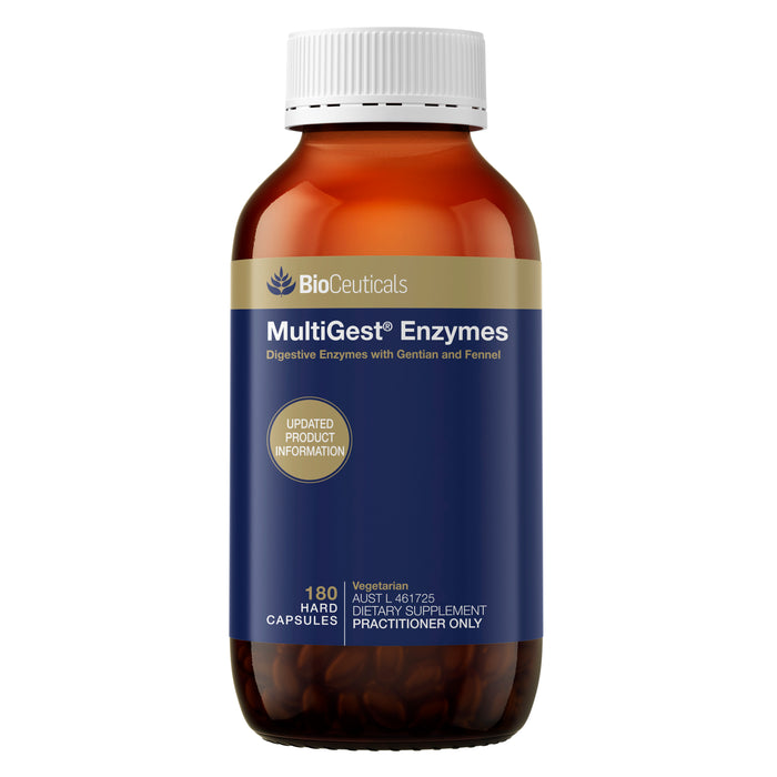 Bioceuticals Multigest Enzymes 180 Capsules