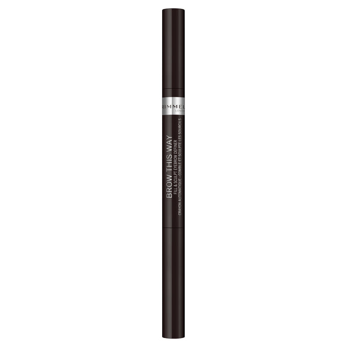 Rimmel Brow This Way Fill & Sculpt Eyebrow Definer Soft Black 004