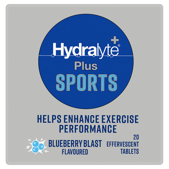 Hydralyte Plus Sport Blueberry Blast 20 Effervescent Tablets