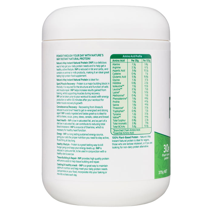 Nature's Way Instant Natural Protein Natural 375g.