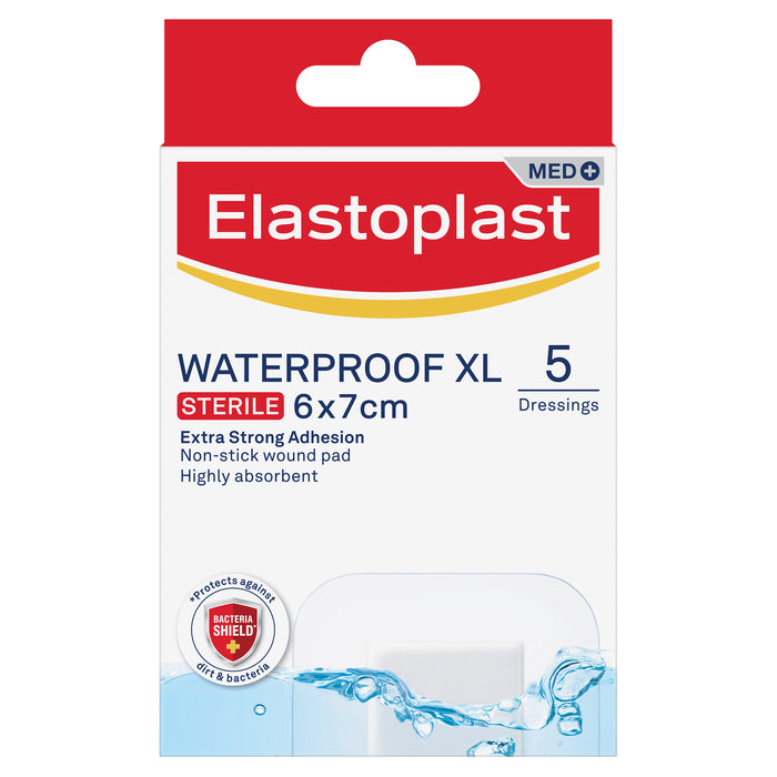 Elastoplast Waterproof XL 6x7cm 5 Pack