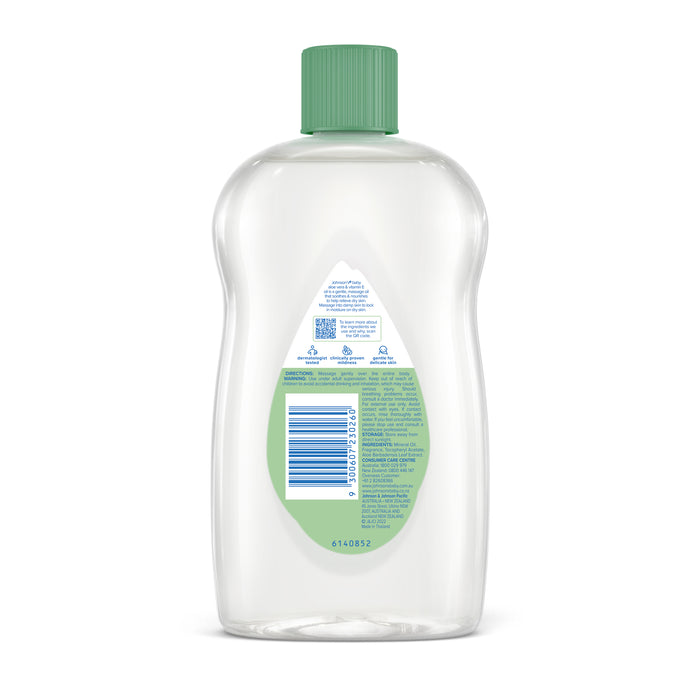 Johnson's Baby Oil  Aloe Vera and Vitamin E 500ml.