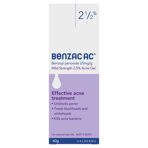 Benzac AC 2.5% Gel 60g