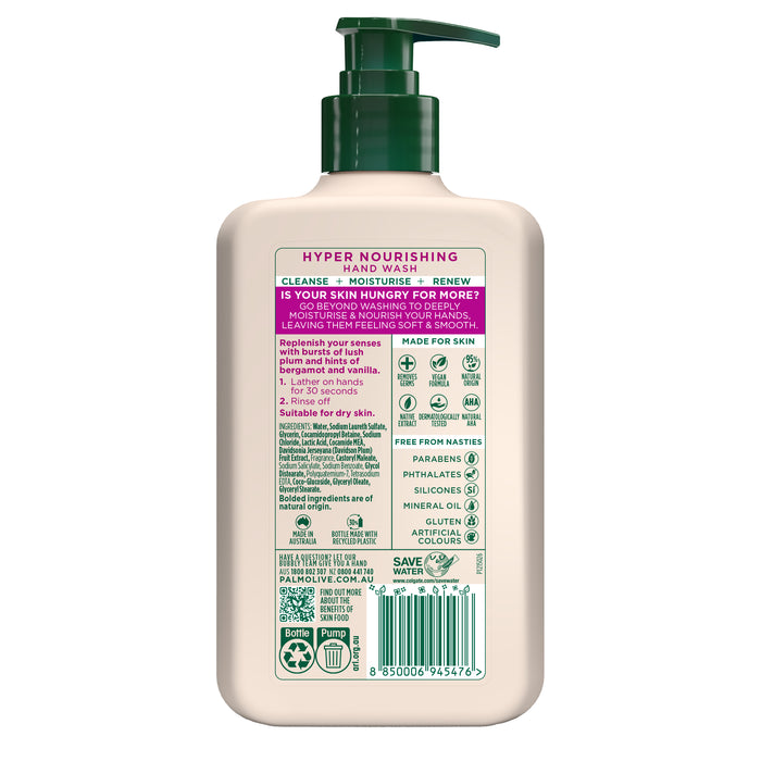 Palmolive Skin Food Hyper Nourishing Hand Wash Davidson Plum 500ml