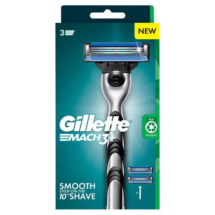 Gillette Mach 3 Manual Razor and 2 Blades