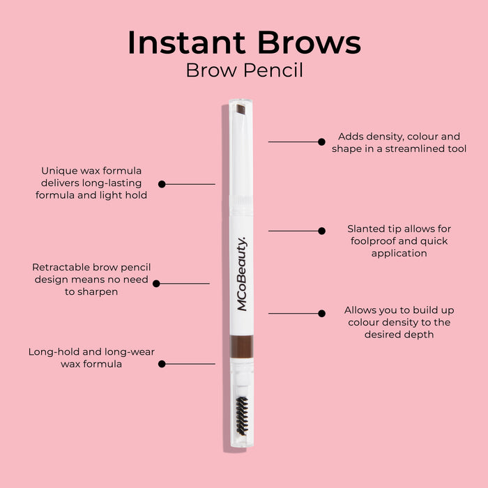 MCo Beauty Instant Brows Retractable Brow Pencil Medium/Dark