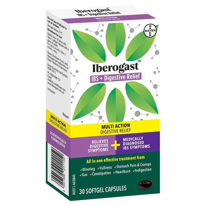 Iberogast IBS & Digestive Relief 30 Softgel Capsules