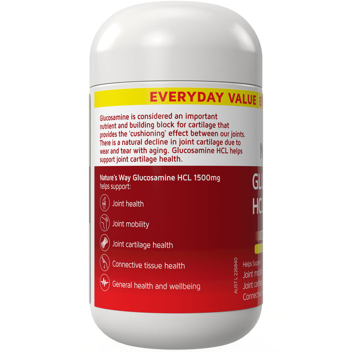 Nature's Way Glucosamine HCL 1500mg 50 Tablets